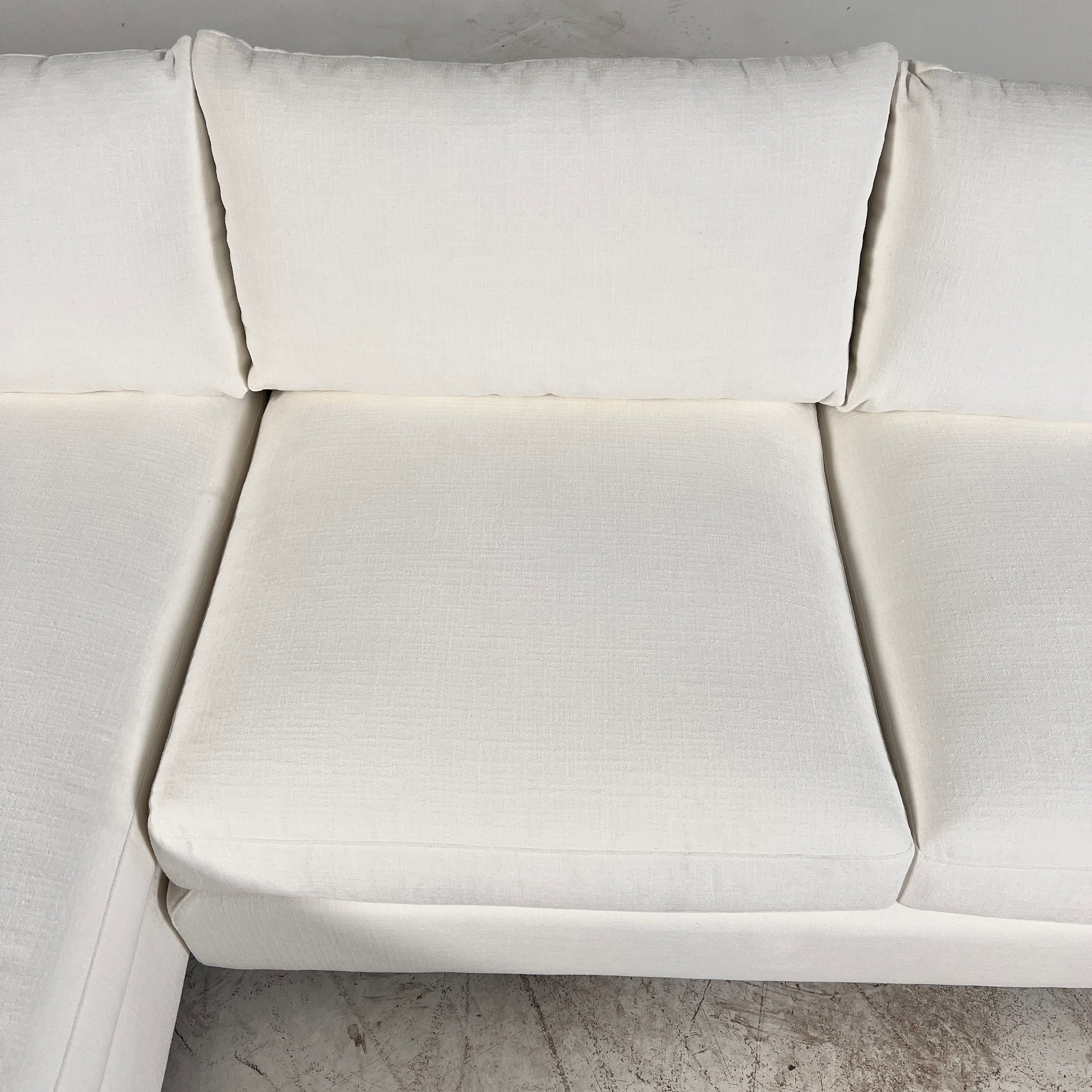 New Moe's Hutton sectional. White L shaped sofa couch