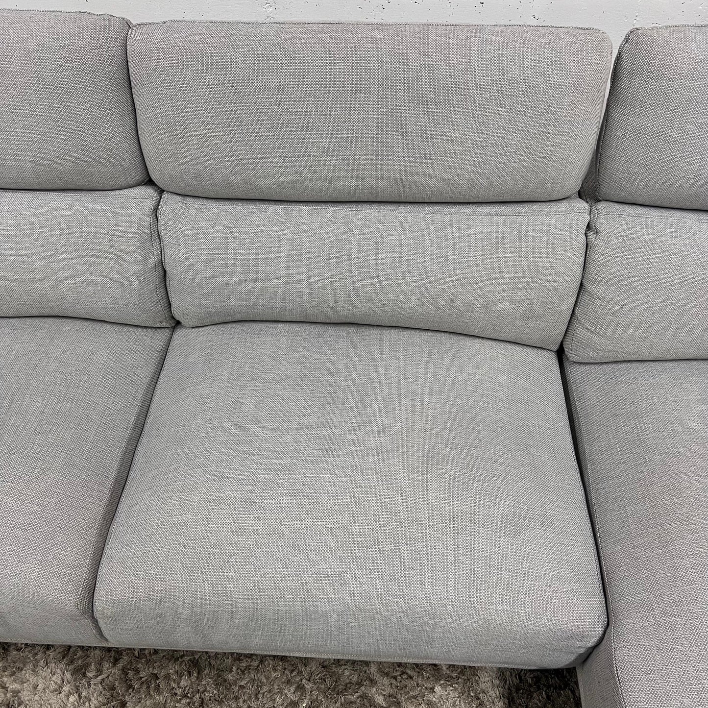 Fabric sofa. L shaped sofa couch. Delivery available