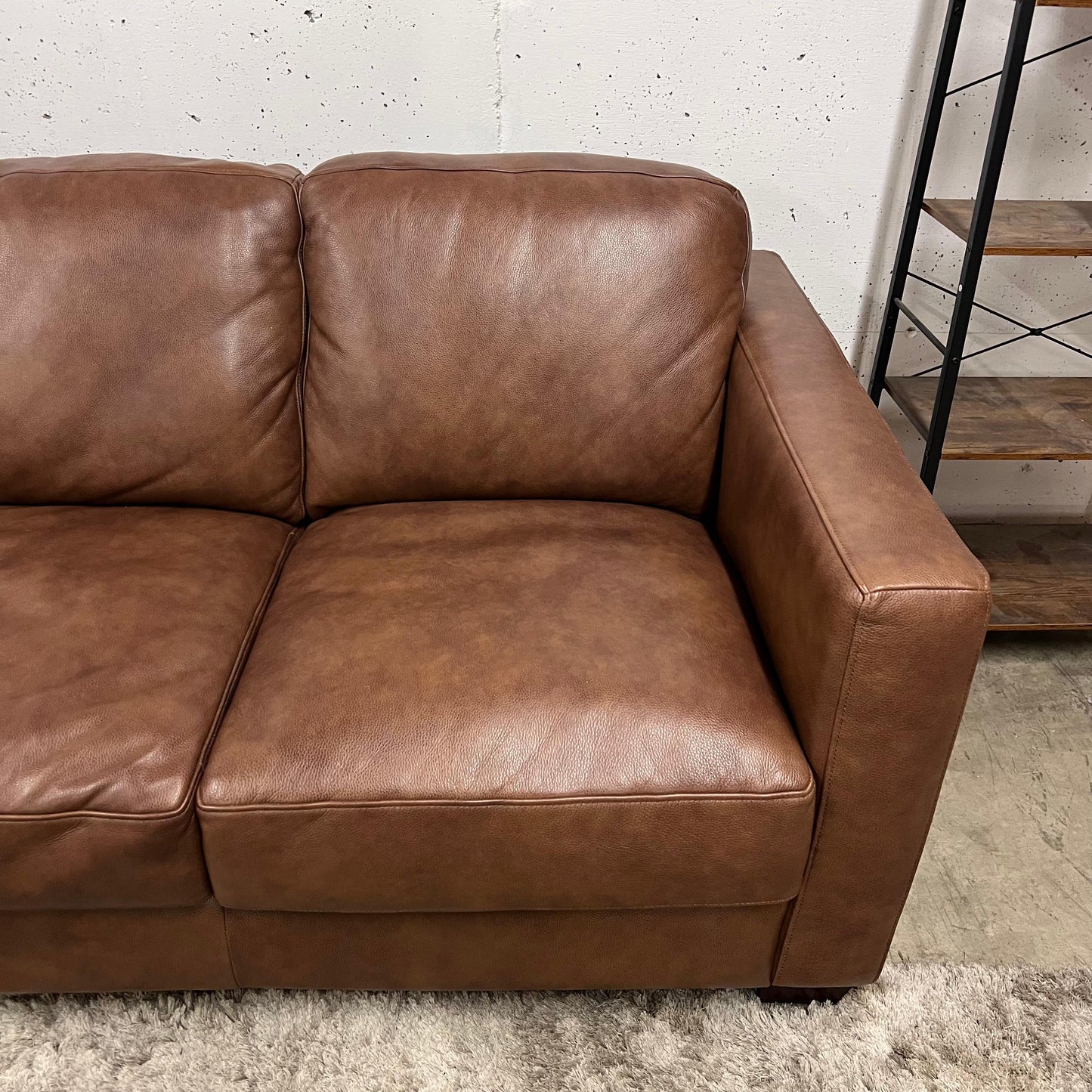 Genuine italian leather sofa.