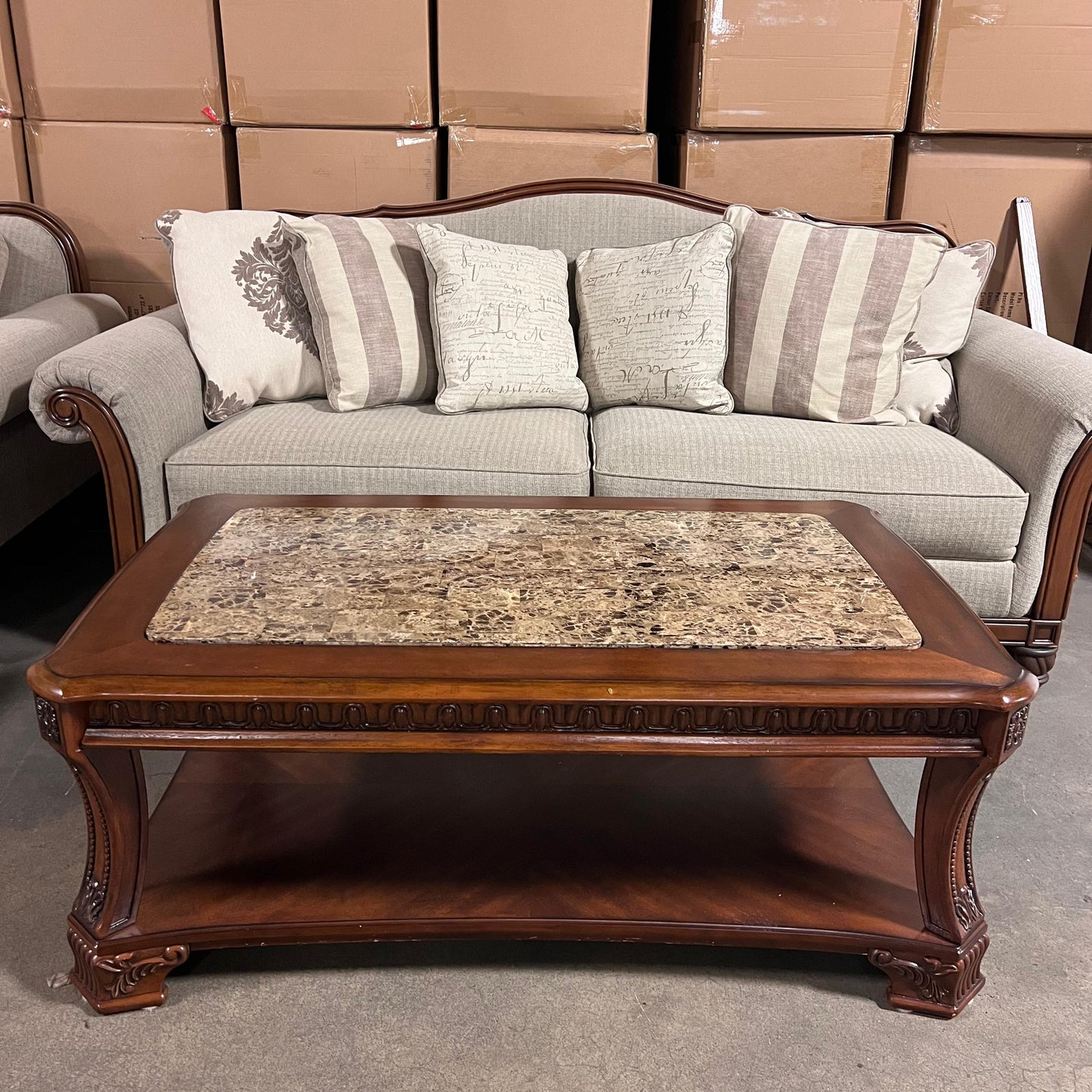 Ashley North Shore Coffee Table + End Table – Retailed $2,000