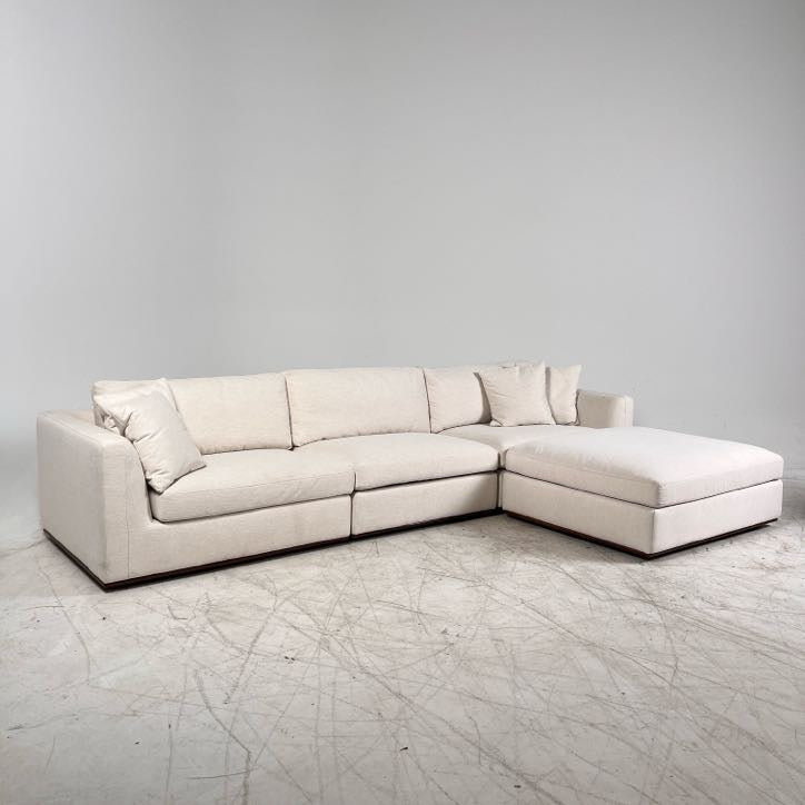 Moe's Rue 4piece modular sectional. Down filled L shaped sofa couch