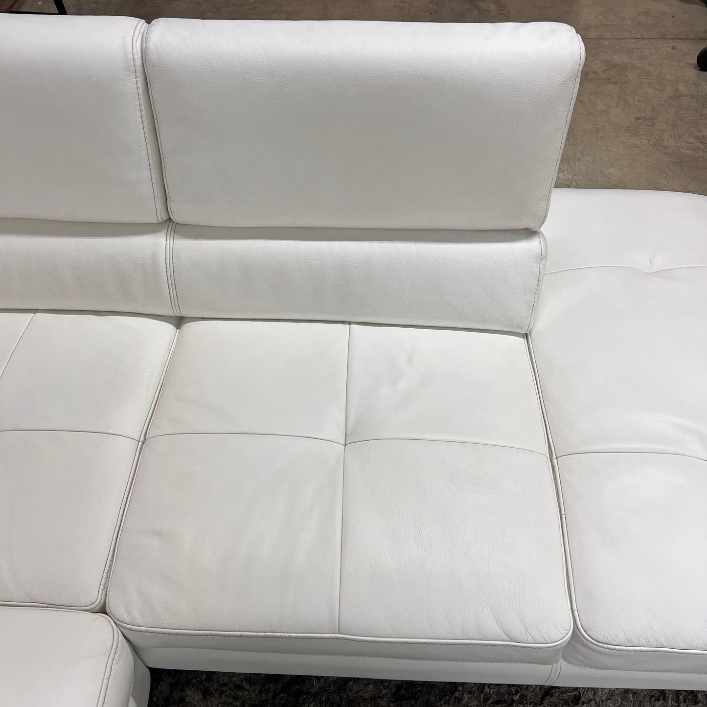 Scan design real leather sectional