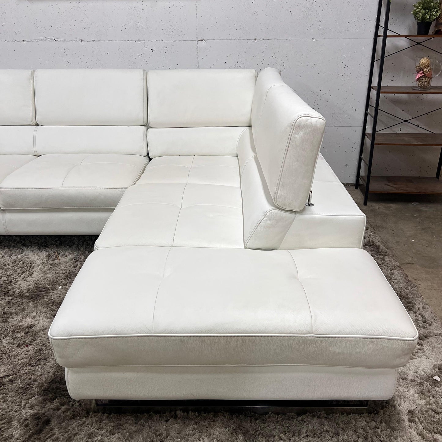 Scan design real leather sectional