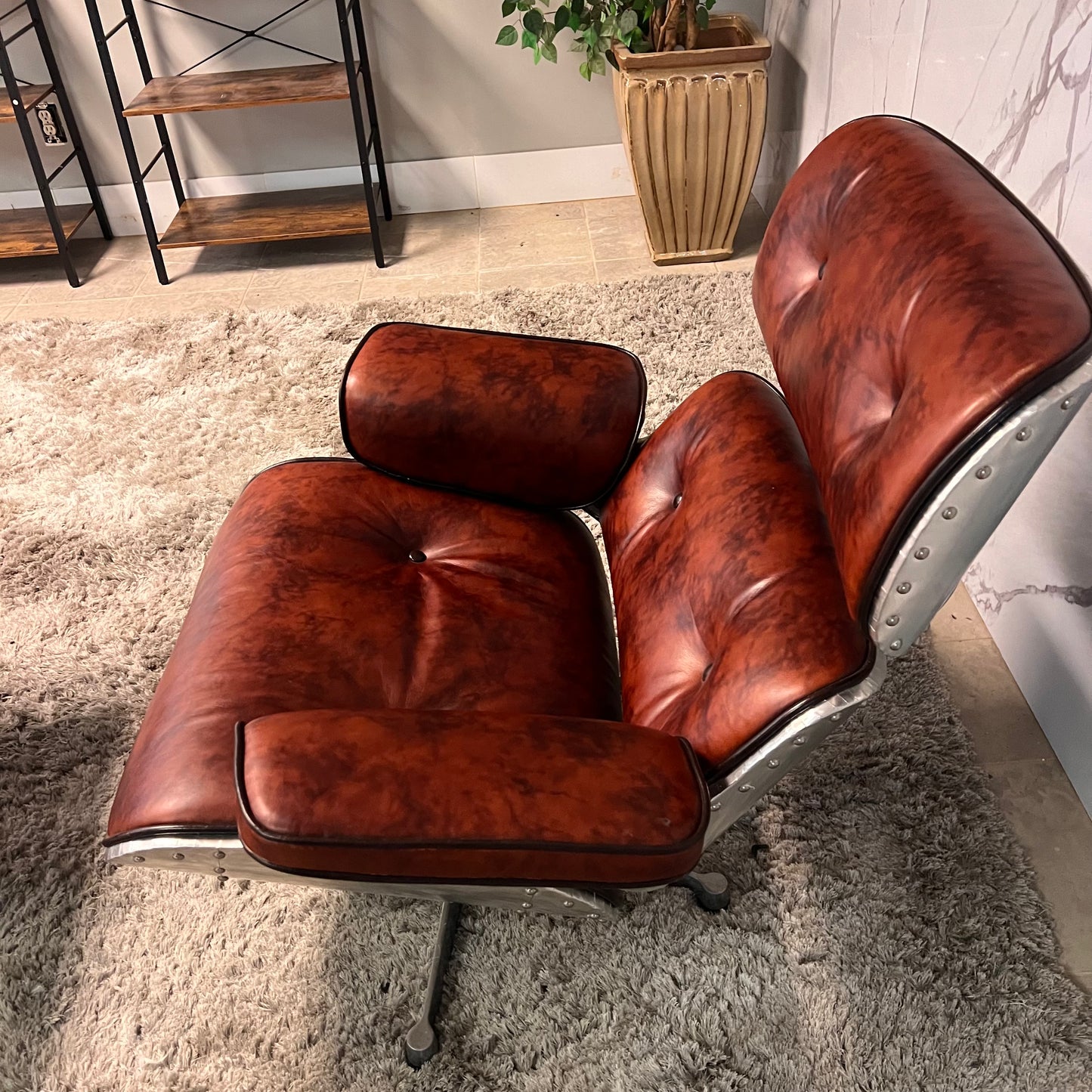 Eames chair and ottoman aviator