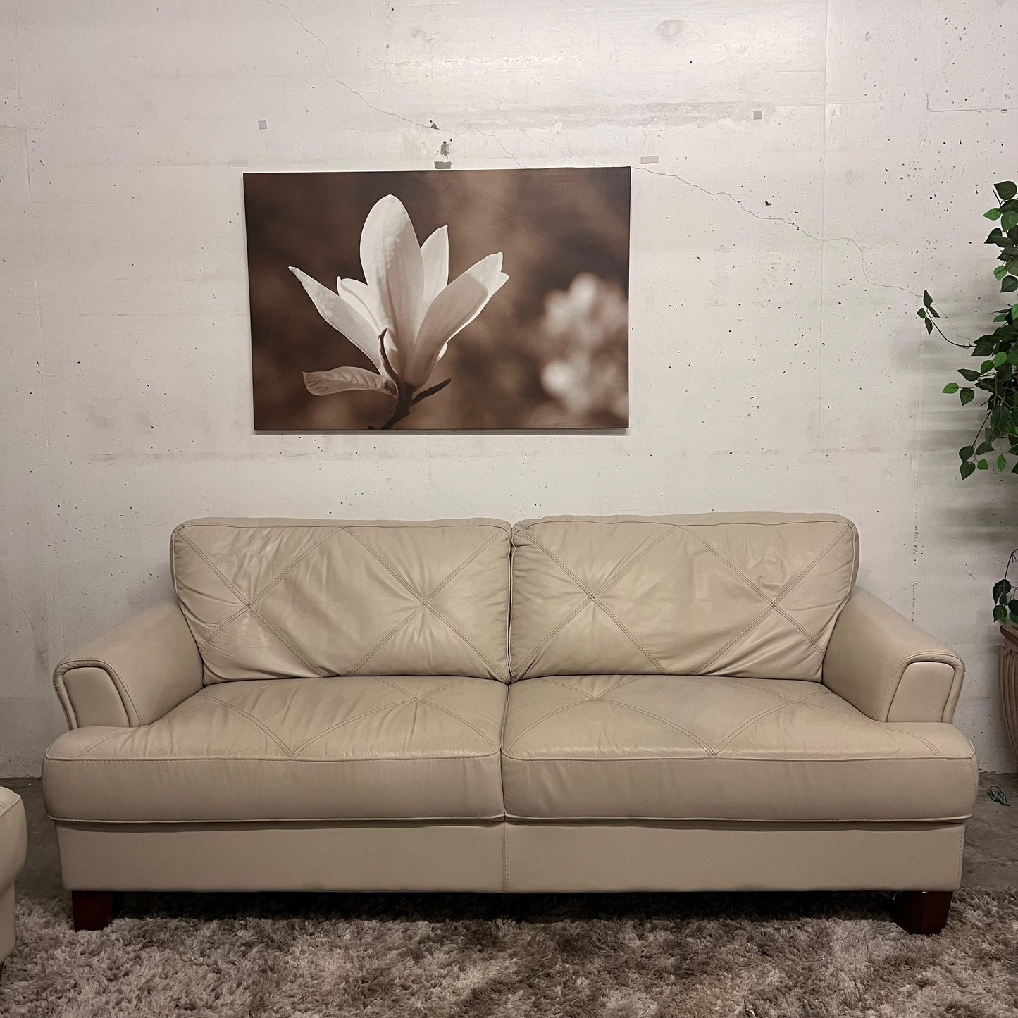 Chateau D'ax leather sofa set