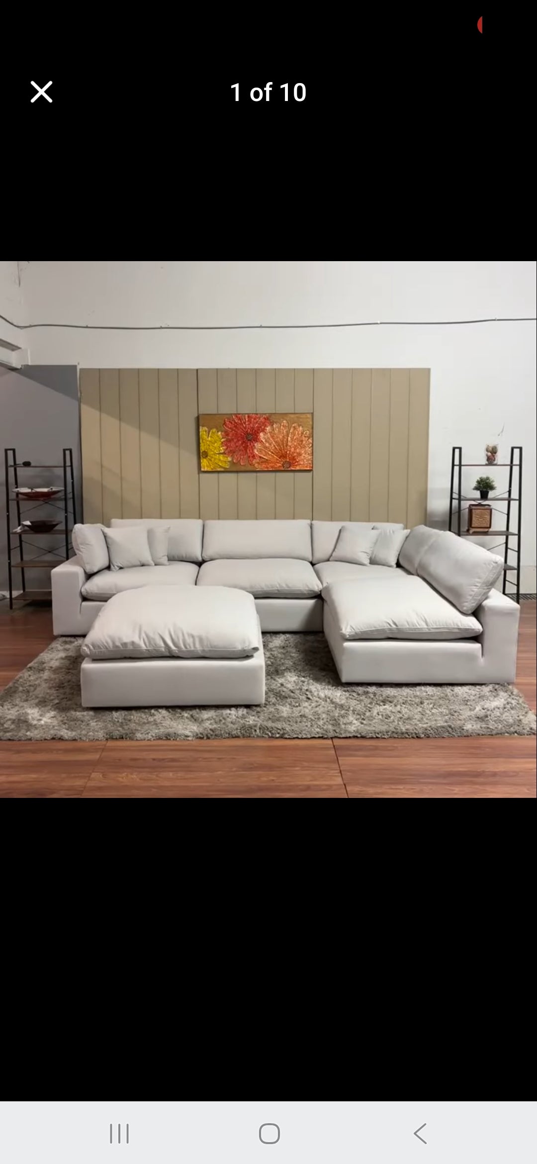 6 piece cloud sectional