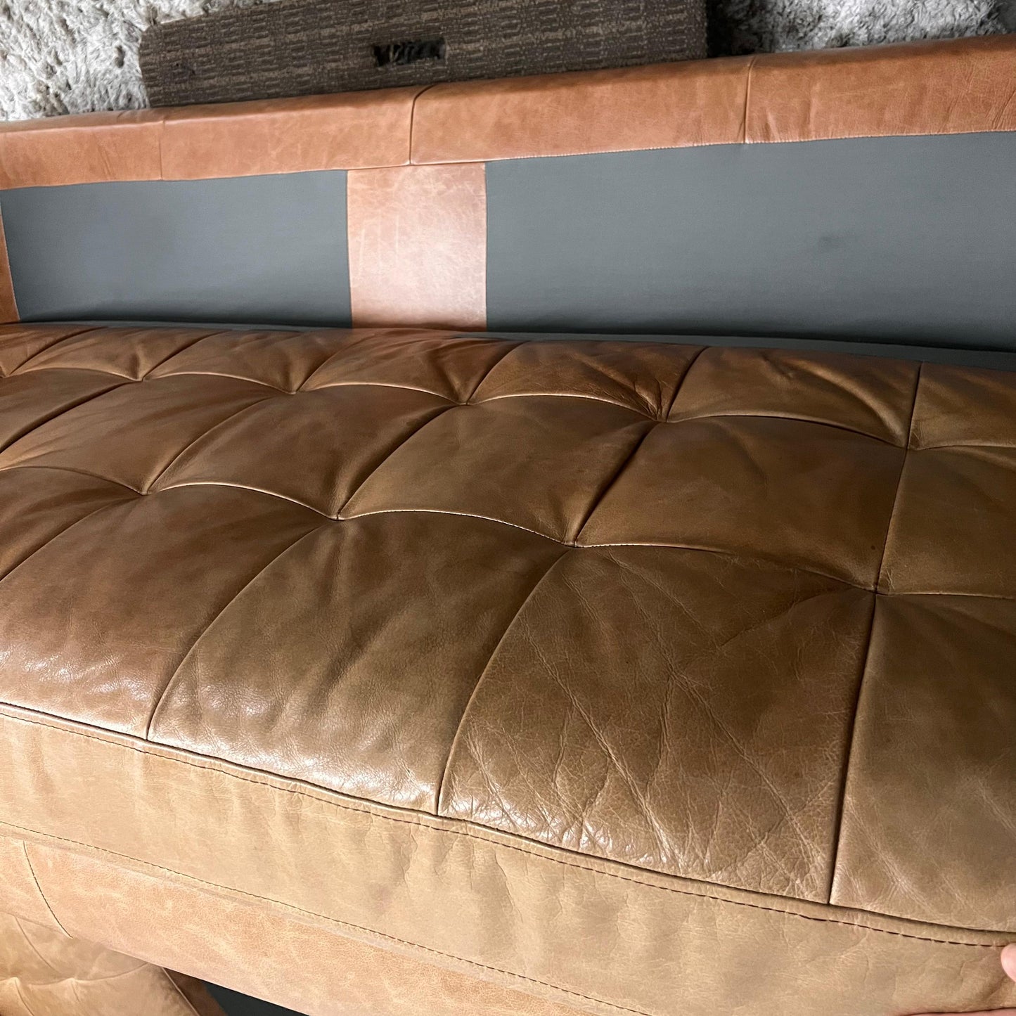 Structube kinsey leather sectional