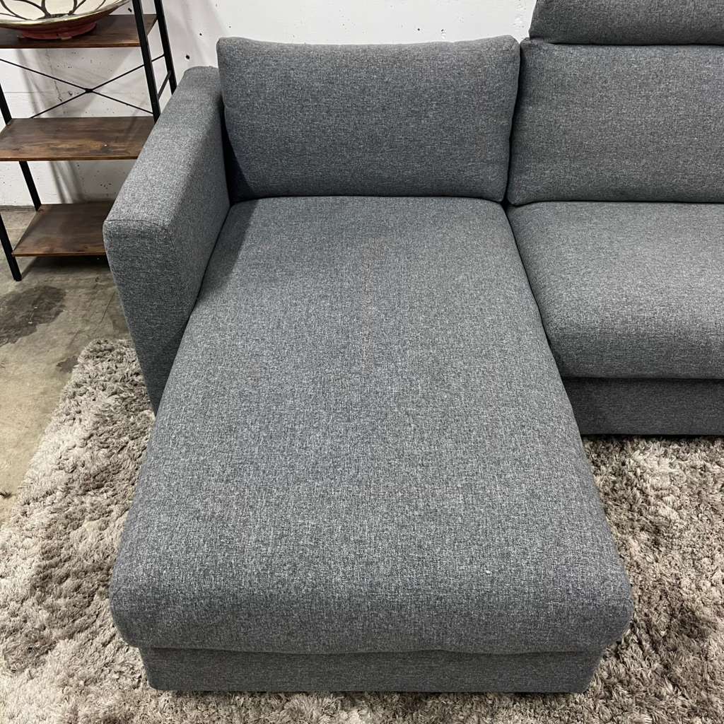 Ikea finnala sectional. Grey L shaped sofa couch with storage. Delivery available