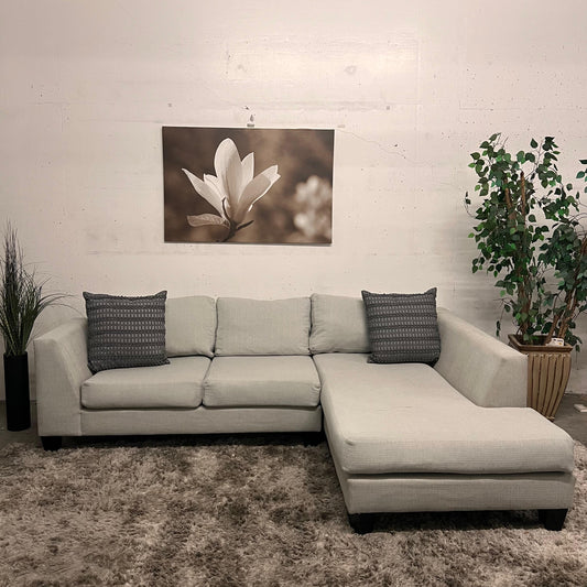 Stylus custom made sectional. L shaped sofa couch.