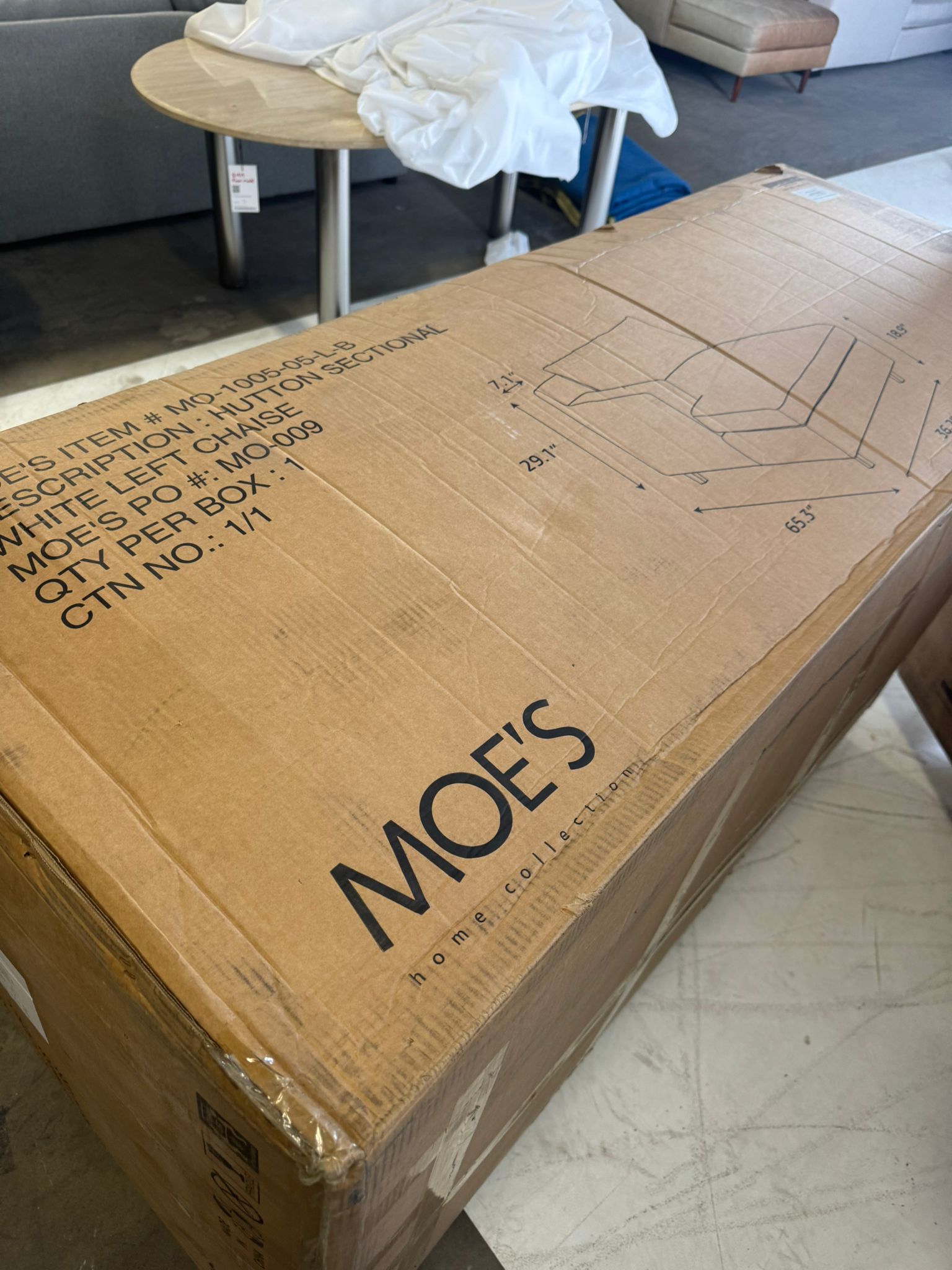Brand new Stylus Cannon sectional. L Shaped sofa couch