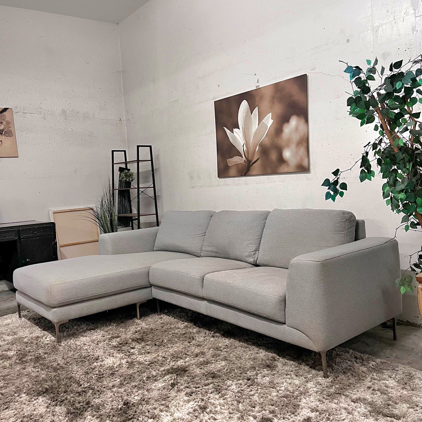 Fabric Sectional. 2 piece L shaped sofa