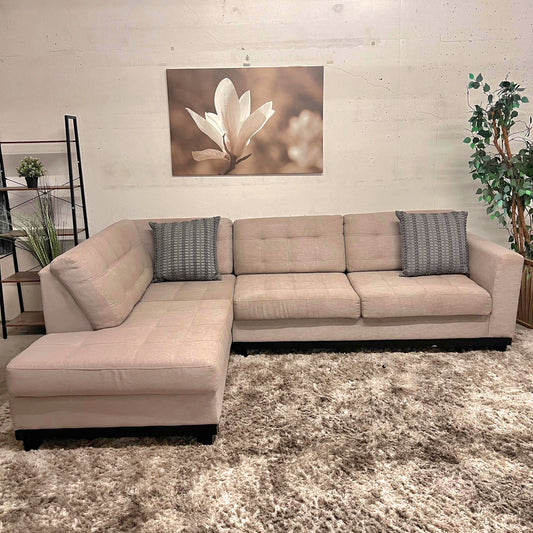 Fabricca sectional. Italian L shaped sofa couch.