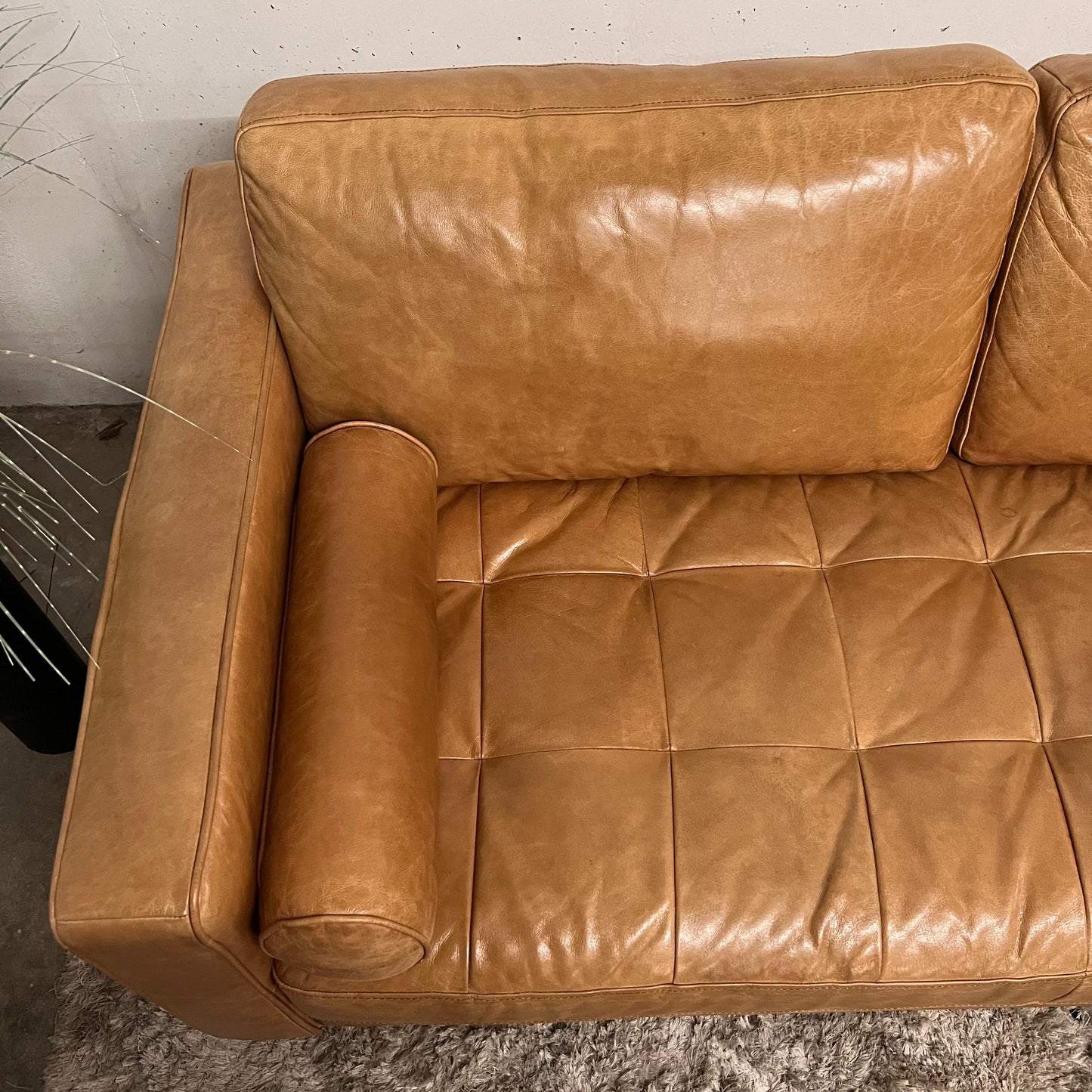 Structube kinsey leather sectional