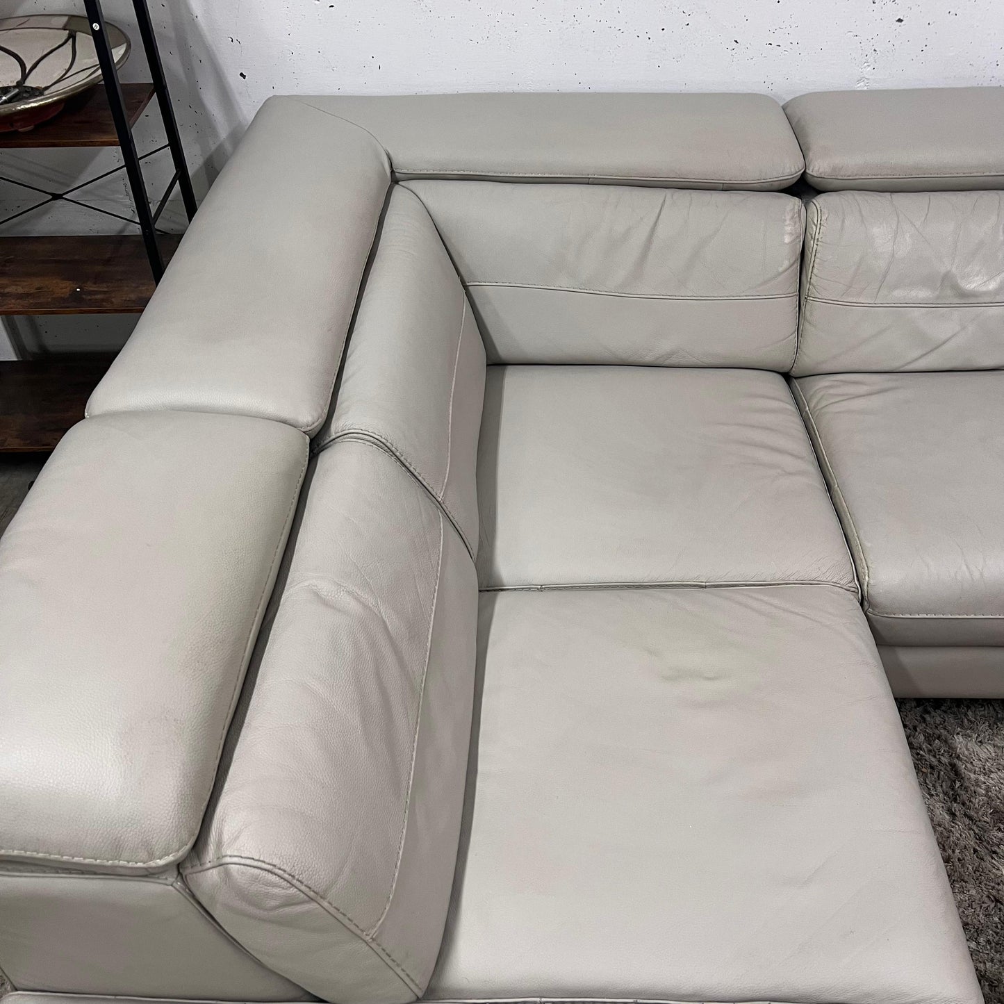 Scan design power reclining sectional.