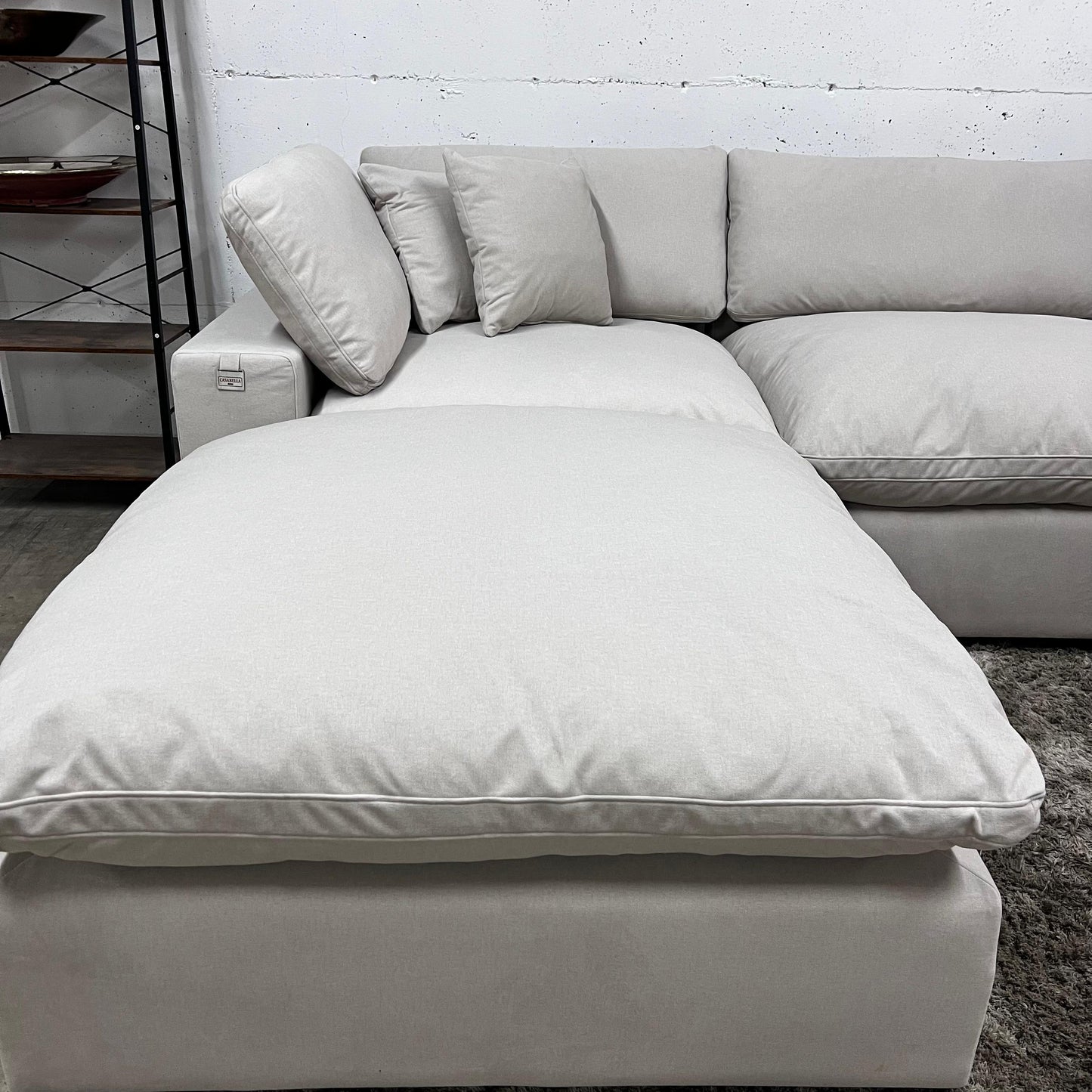 Bnib CasaBella Haylee cloud sectional. Modular L shaped sofa couch