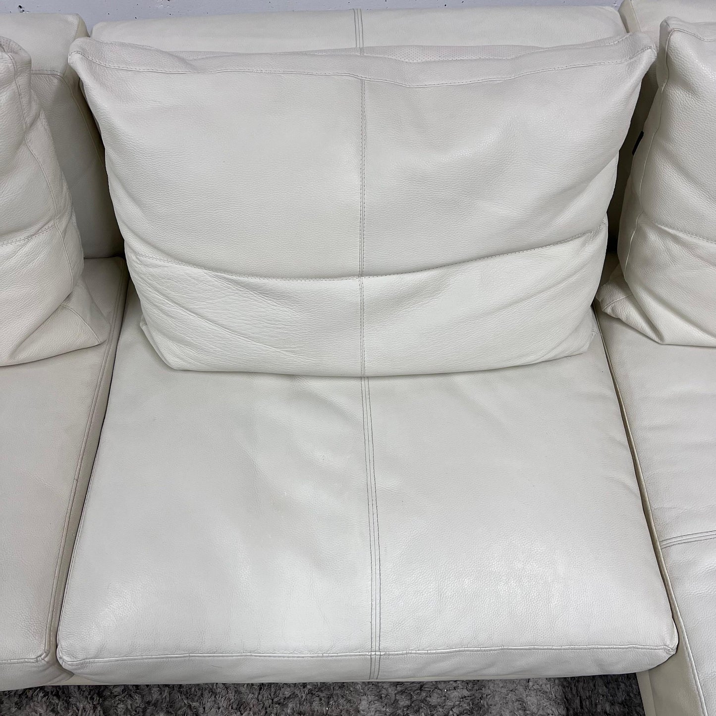 Sohome full grain leather sectional