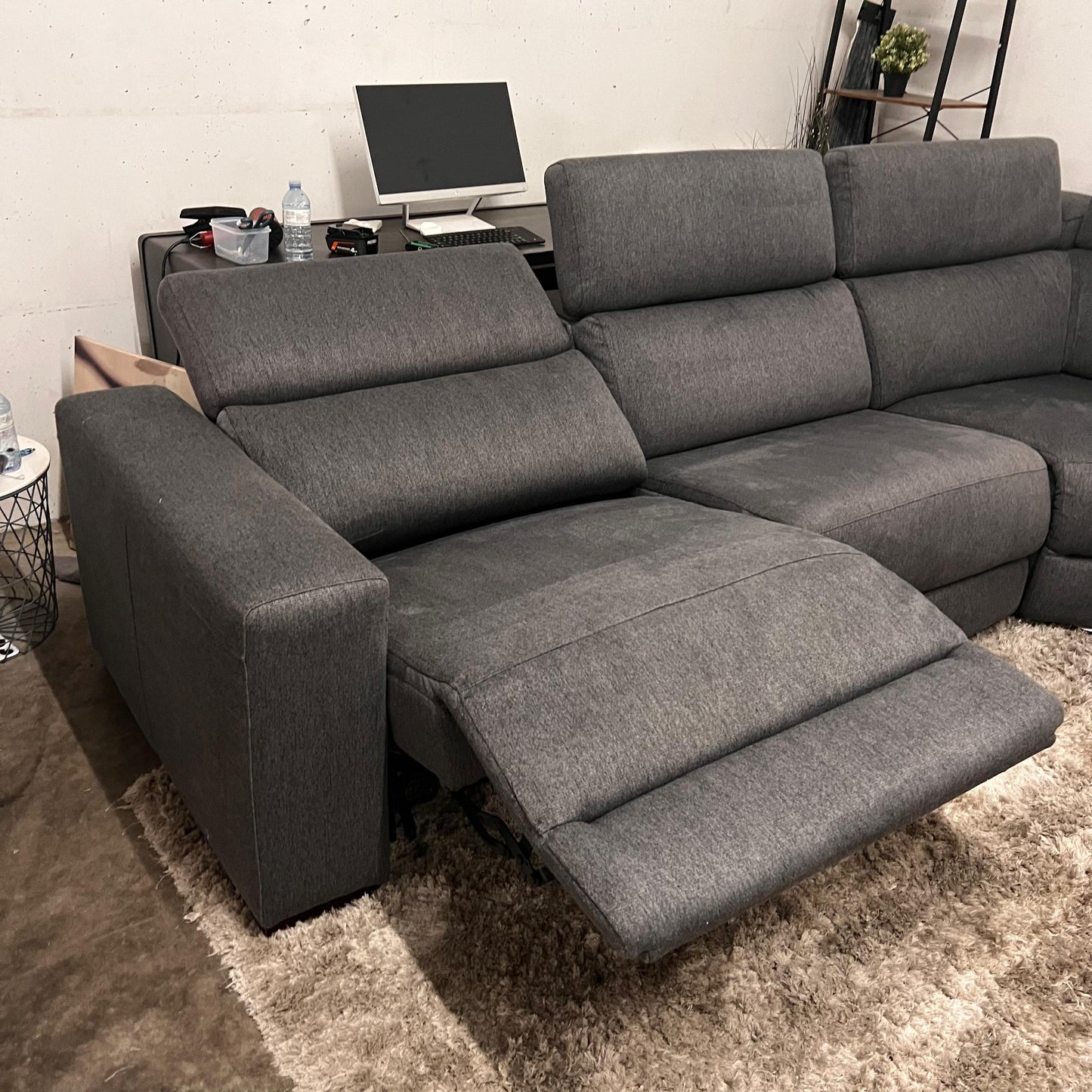Power reclining sectional.
