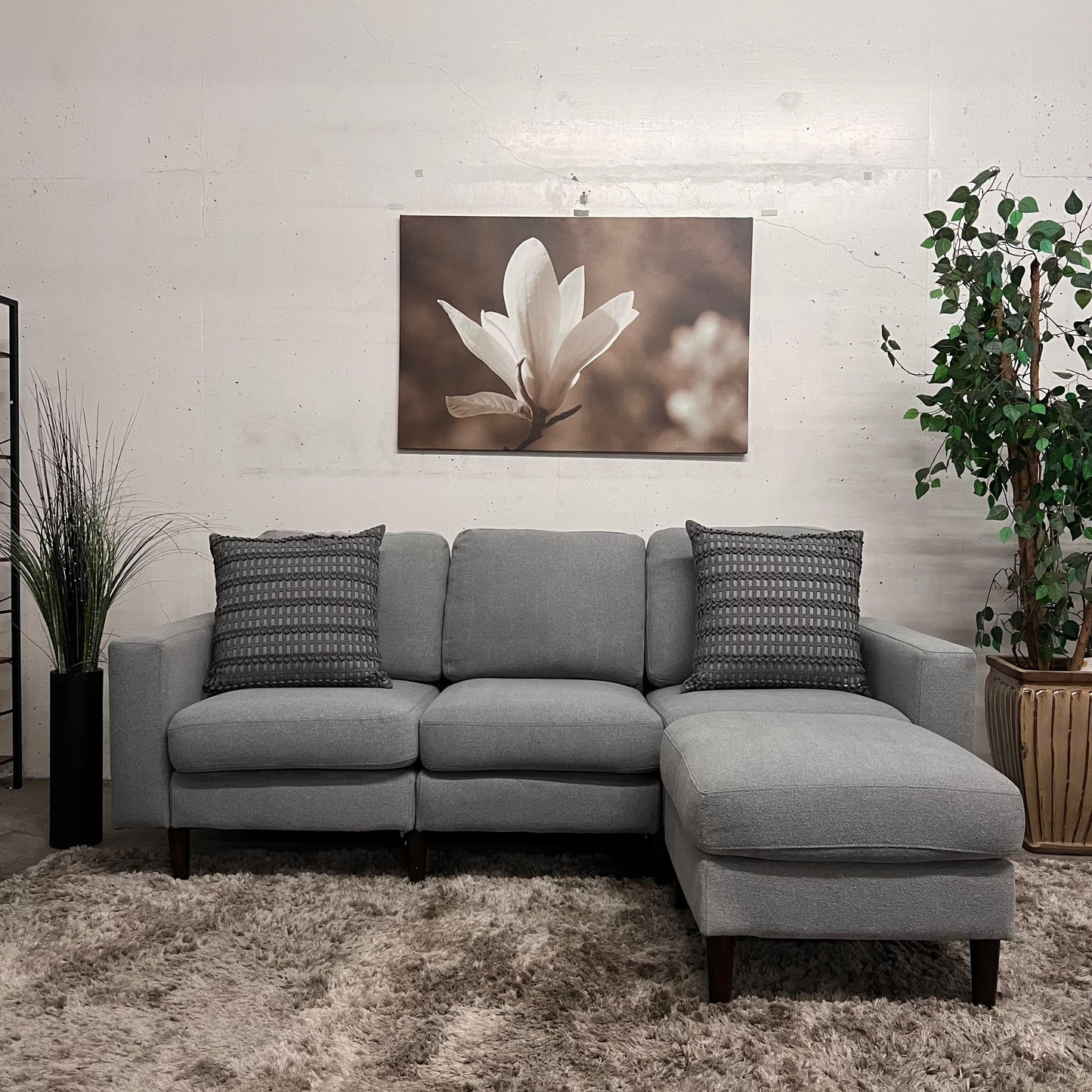 Cozey 3 seater sofa and matching ottoman