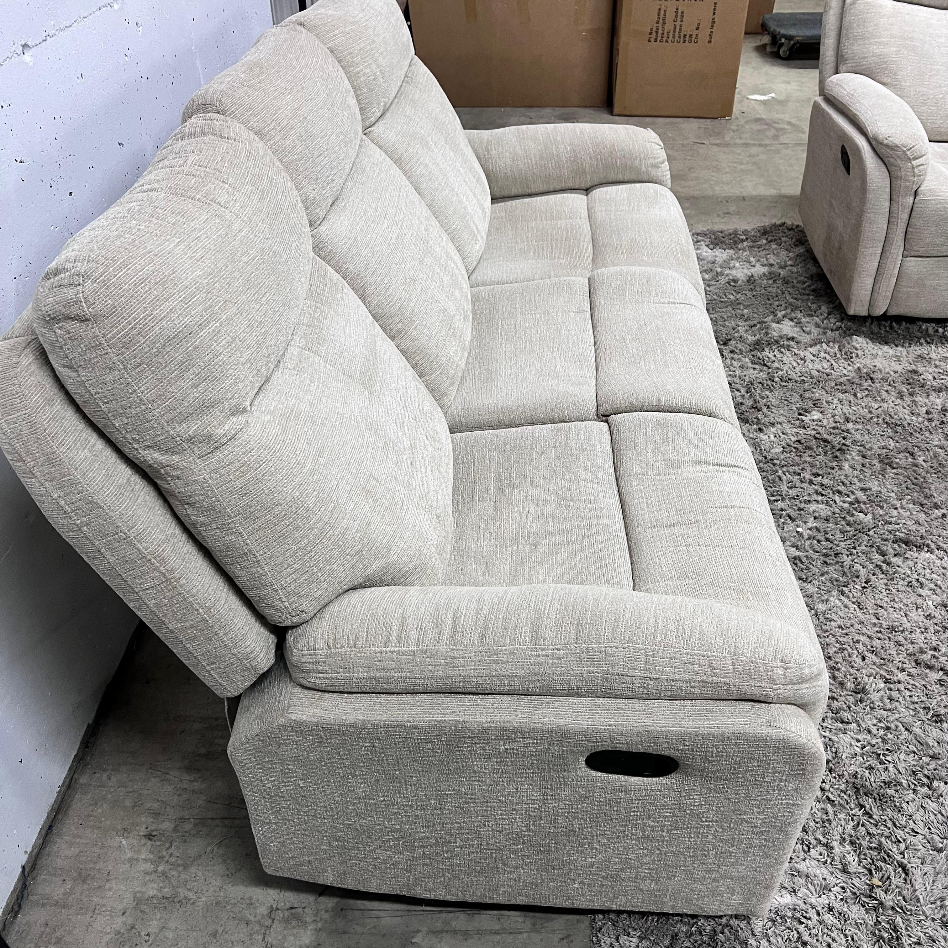 Manual recliner couch set from the brick. 3+1 sofa and armchair.