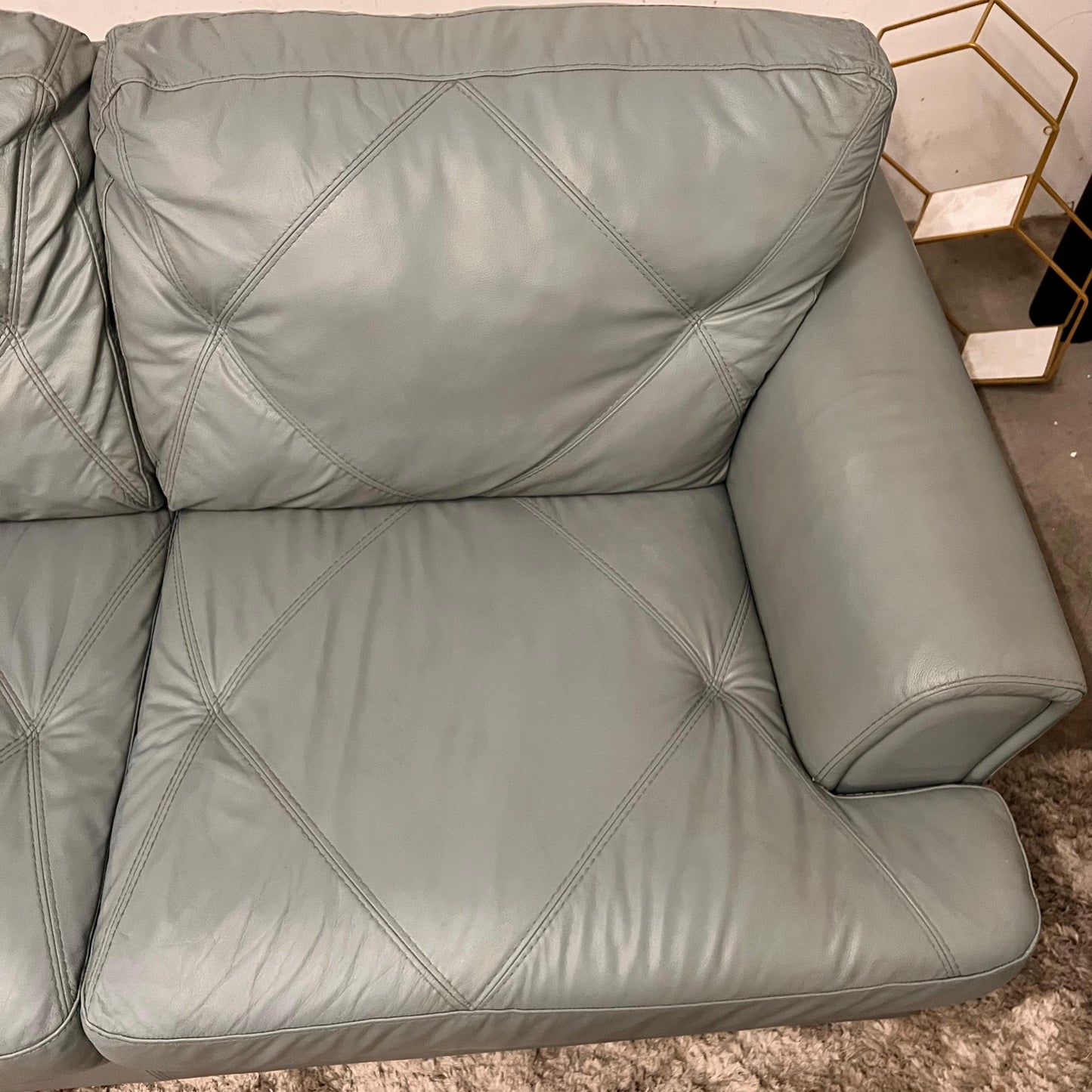 Chateau D'ax leather Sofa and loveseat set.