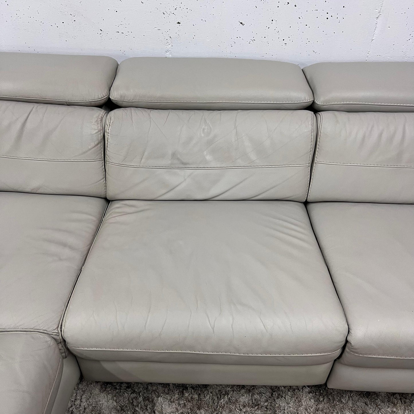 Scan design power reclining sectional.