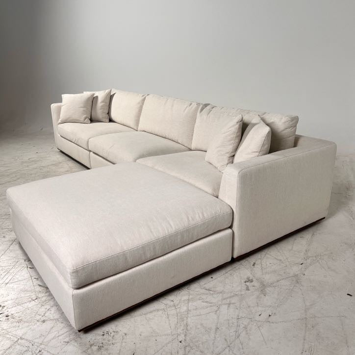 Moe's Rue 4piece modular sectional. Down filled L shaped sofa couch