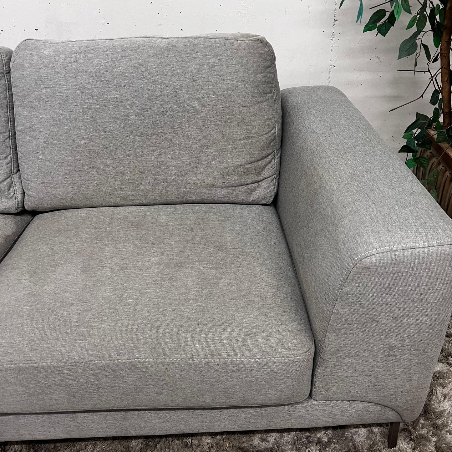 Fabric Sectional. 2 piece L shaped sofa