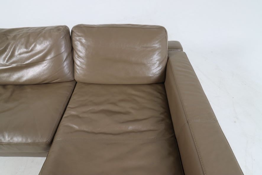 Kings living jasper leather sectional. Reconfigurable L shaped sofa couch