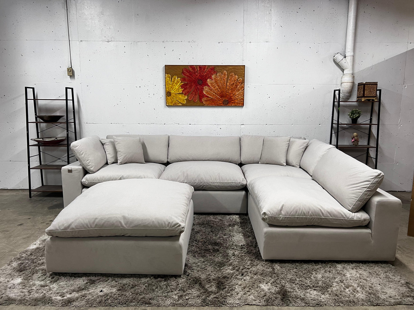 Bnib CasaBella Haylee cloud sectional. Modular L shaped sofa couch