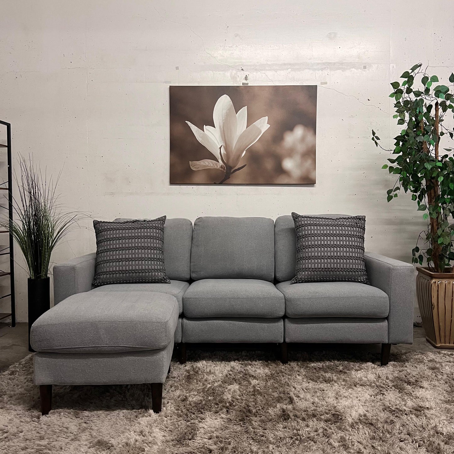 Cozey 3 seater sofa and matching ottoman