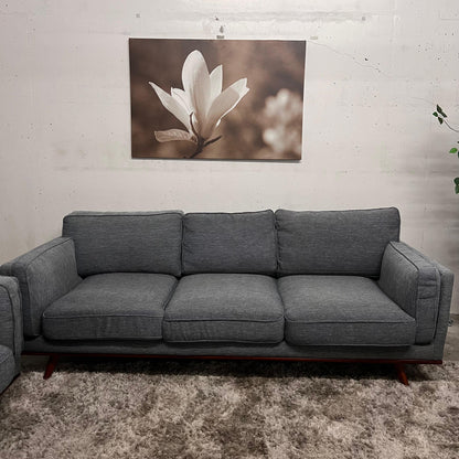 Article timber style sofa and loveseat