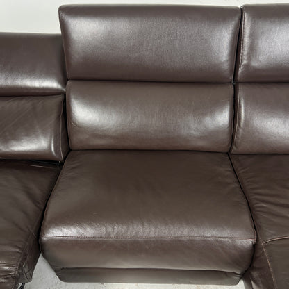Natuzzi Editions Leather Recliner. reclining L shaped sofa couch. delivery available