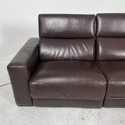 Natuzzi Editions Leather Recliner. reclining L shaped sofa couch. delivery available
