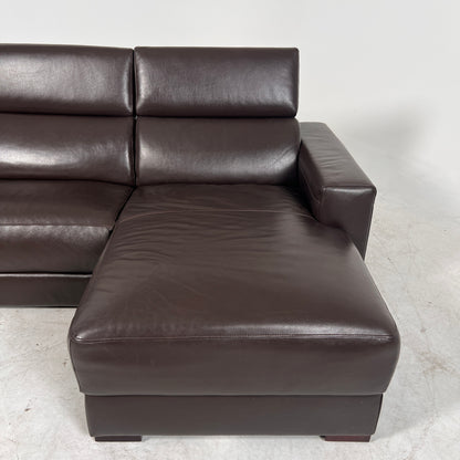 Natuzzi Editions Leather Recliner. reclining L shaped sofa couch. delivery available