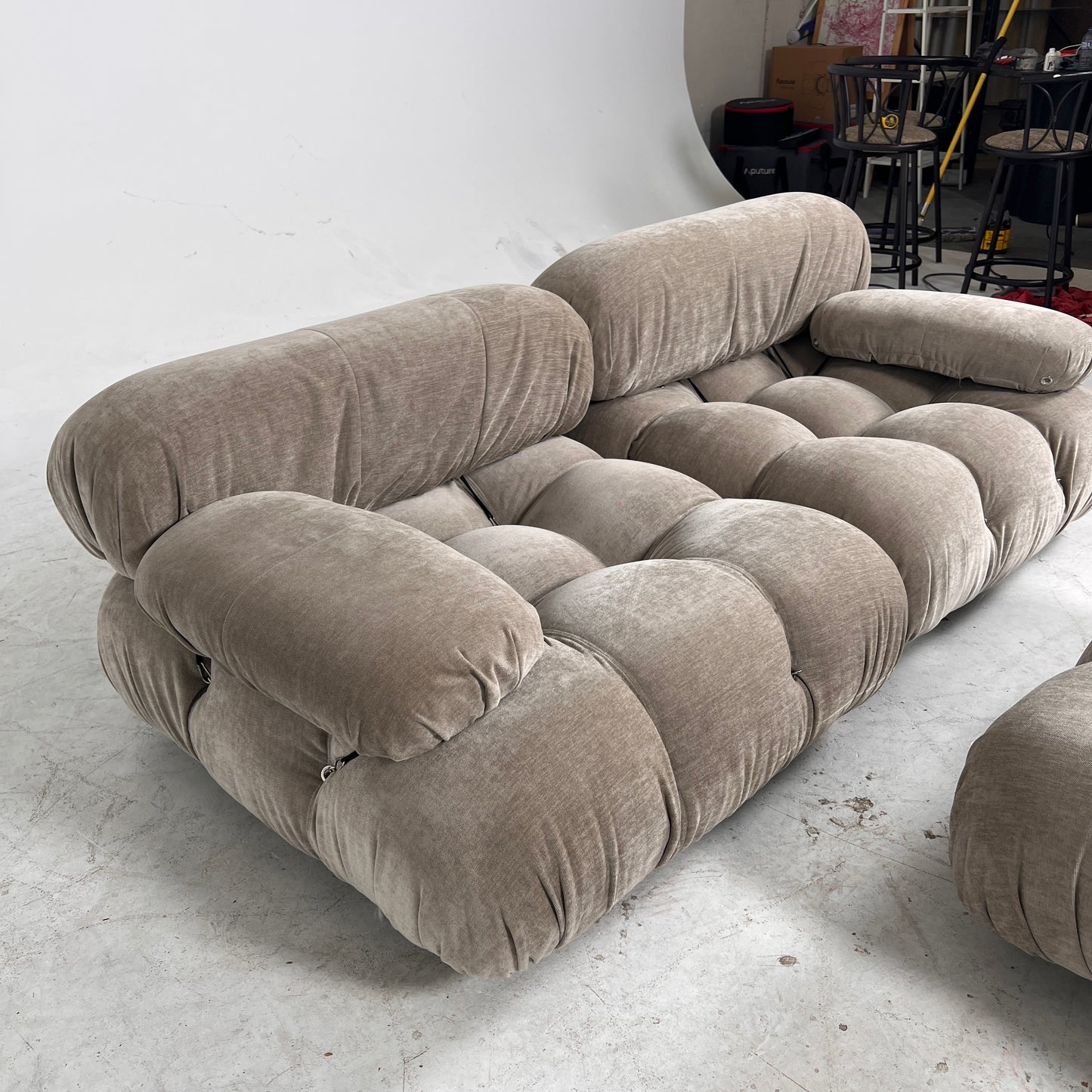 Mario Bellini Modular Sectional. Loveseat + ottoman