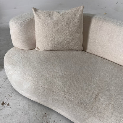White Boucle Sofa set. 3+1 sofa and chair. delivery available