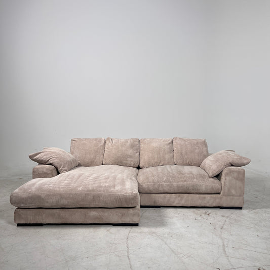 Moe's Plunge Sectional. Reversible L shaped sofa couch