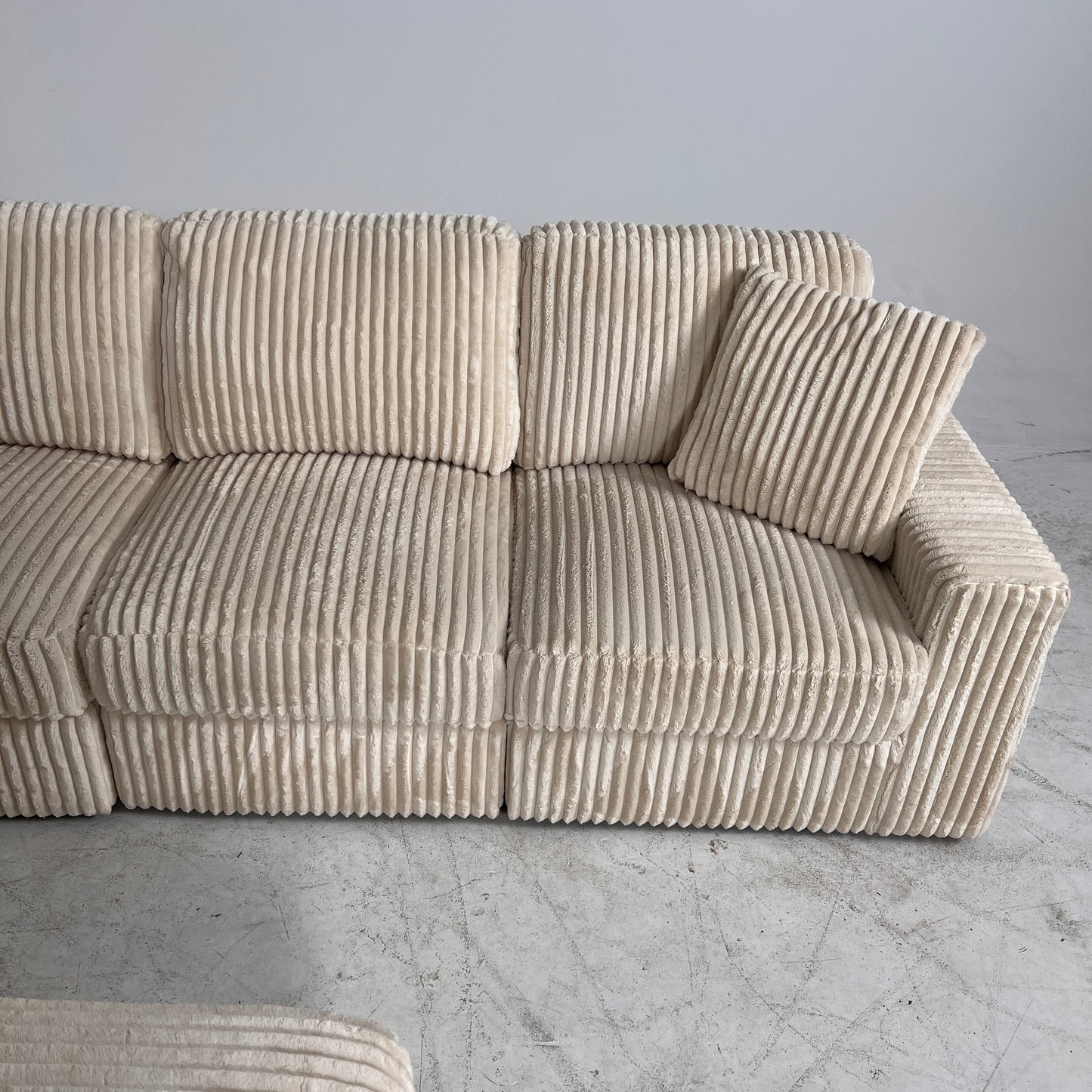 Giant Modular Sectional. reconfigurable sofa couch.