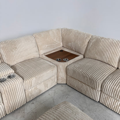 Giant Modular Sectional. reconfigurable sofa couch.