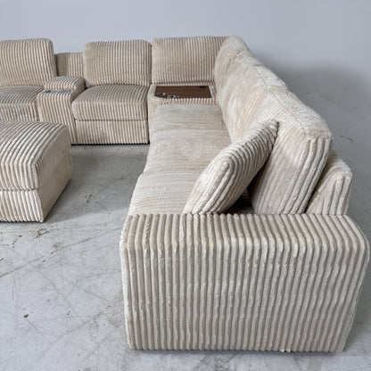 Giant Modular Sectional. reconfigurable sofa couch.