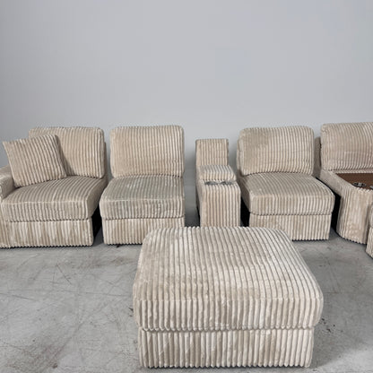 Giant Modular Sectional. reconfigurable sofa couch.