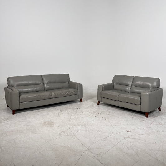Amax Genuine Leather Sofa set. 3+2 leather couch set.