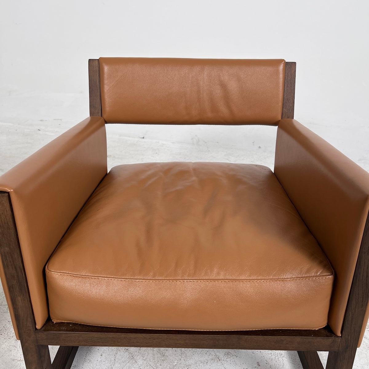 Matching Mid Century Modern Chairs. Cognac Armchairs. Delivery Available