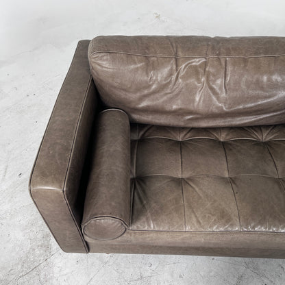 Mid century Modern Sofa. Structube Kinsey leather couch. delivery available