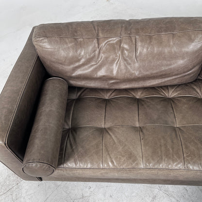 Mid century Modern Sofa. Structube Kinsey leather couch. delivery available