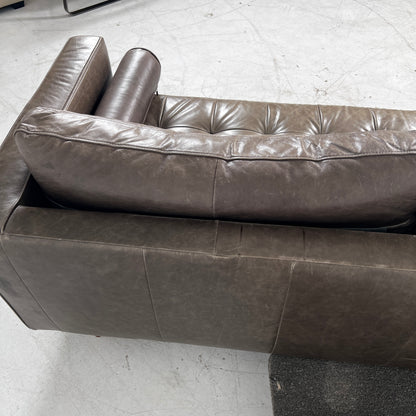 Mid century Modern Sofa. Structube Kinsey leather couch. delivery available