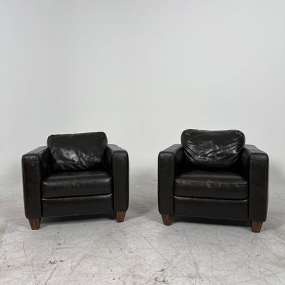 Italsofa Natuzzi matching armchairs. Leather Chairs. Delivery available