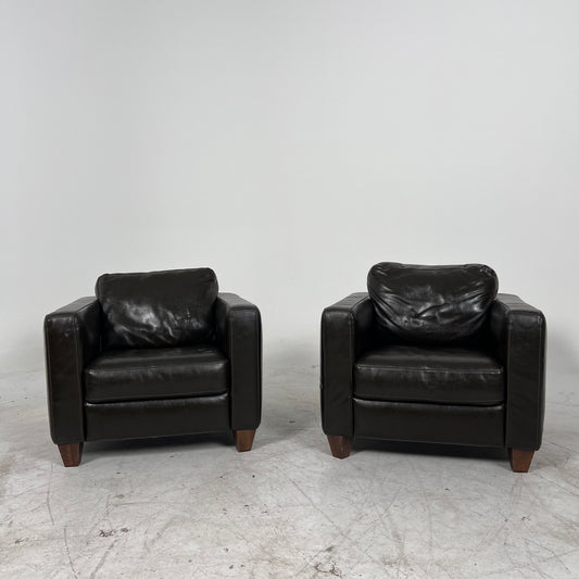 Italsofa Natuzzi matching armchairs. Leather Chairs. Delivery available