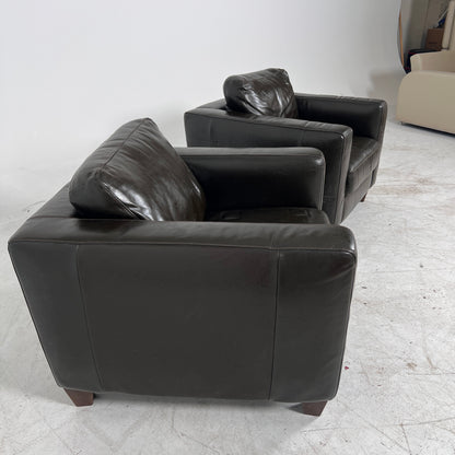 Italsofa Natuzzi matching armchairs. Leather Chairs. Delivery available