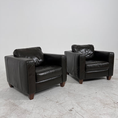 Italsofa Natuzzi matching armchairs. Leather Chairs. Delivery available